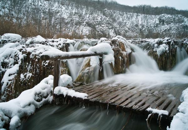 Два времени года на&nbsp;Плитвицких озёрах